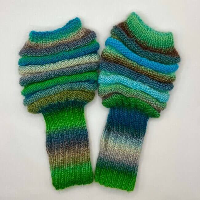 Handstulpen Grünen Fisch